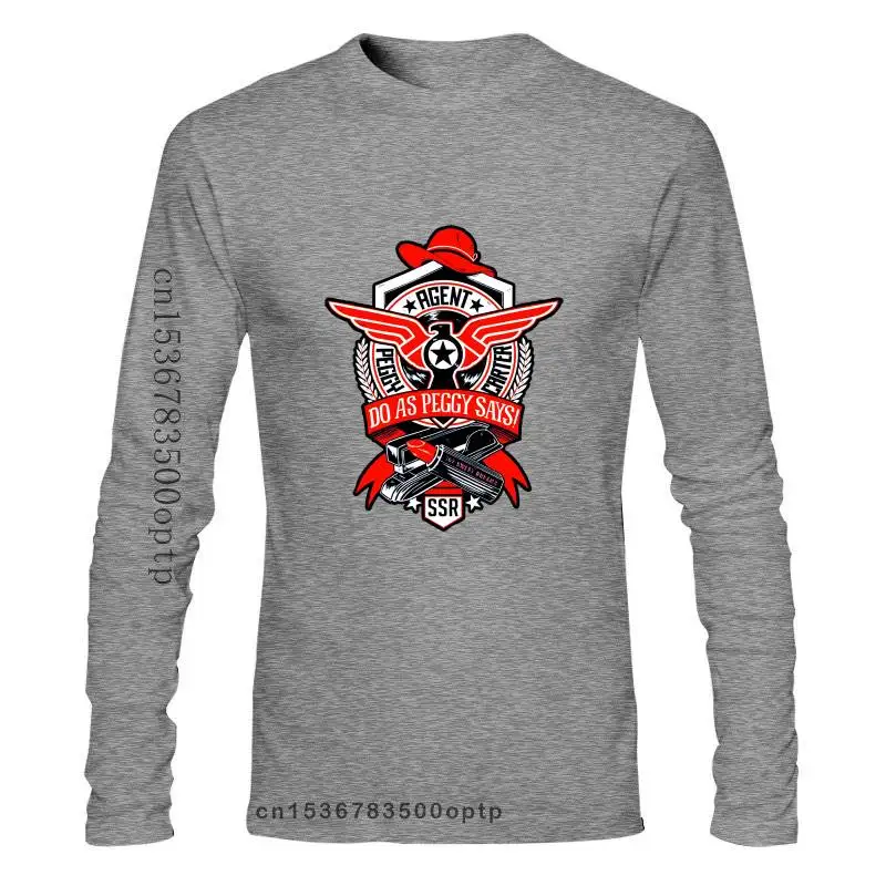 

Мужская одежда мрамор агент Картер до, как Пегги говорит, Мужская футболка