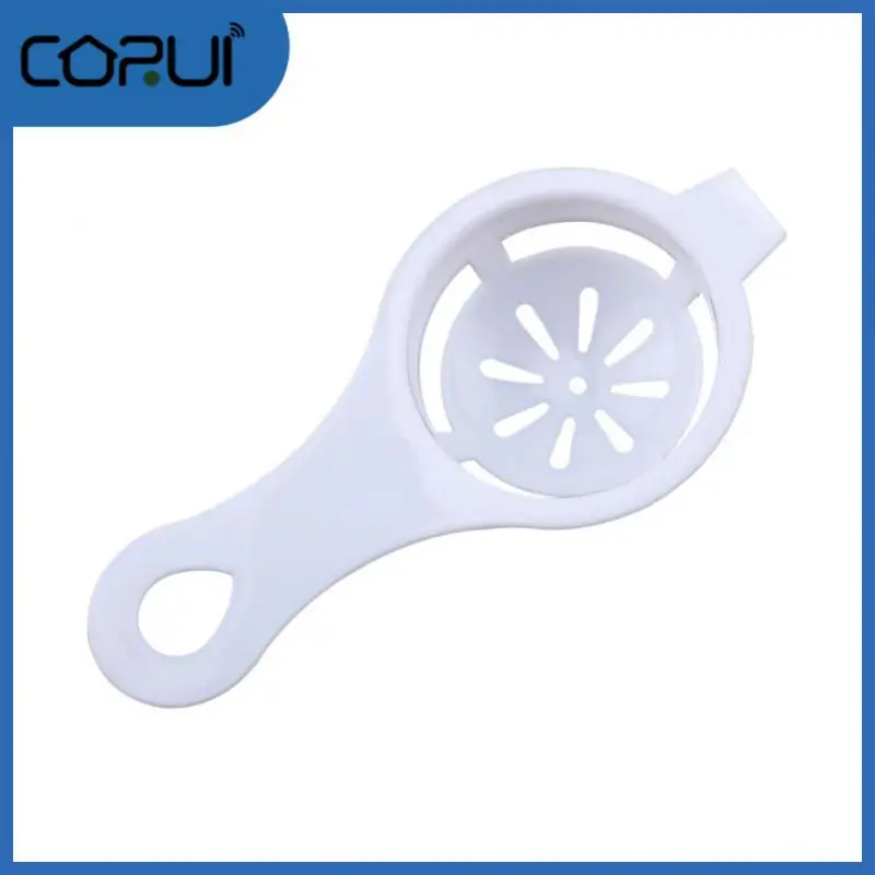 

Convenient Egg Filter Mini Separates Sieve Household Eggs Tool Kitchen Baking Kitchen Accessories With Silicone Holder Egg Spoon