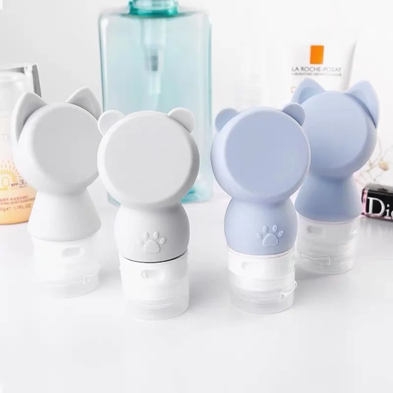 

Bottle Cartoon Cute Portable Silicone Refillable Empty Travel Packing Press for Lotion Shampoo Cosmetic Squeeze Containers