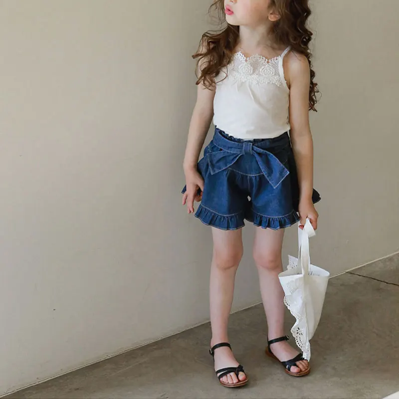 Freely Move Children Shorts Denim Shorts For Girls Shorts Toddler Panties Kids Beach Short Cute Pants Girls