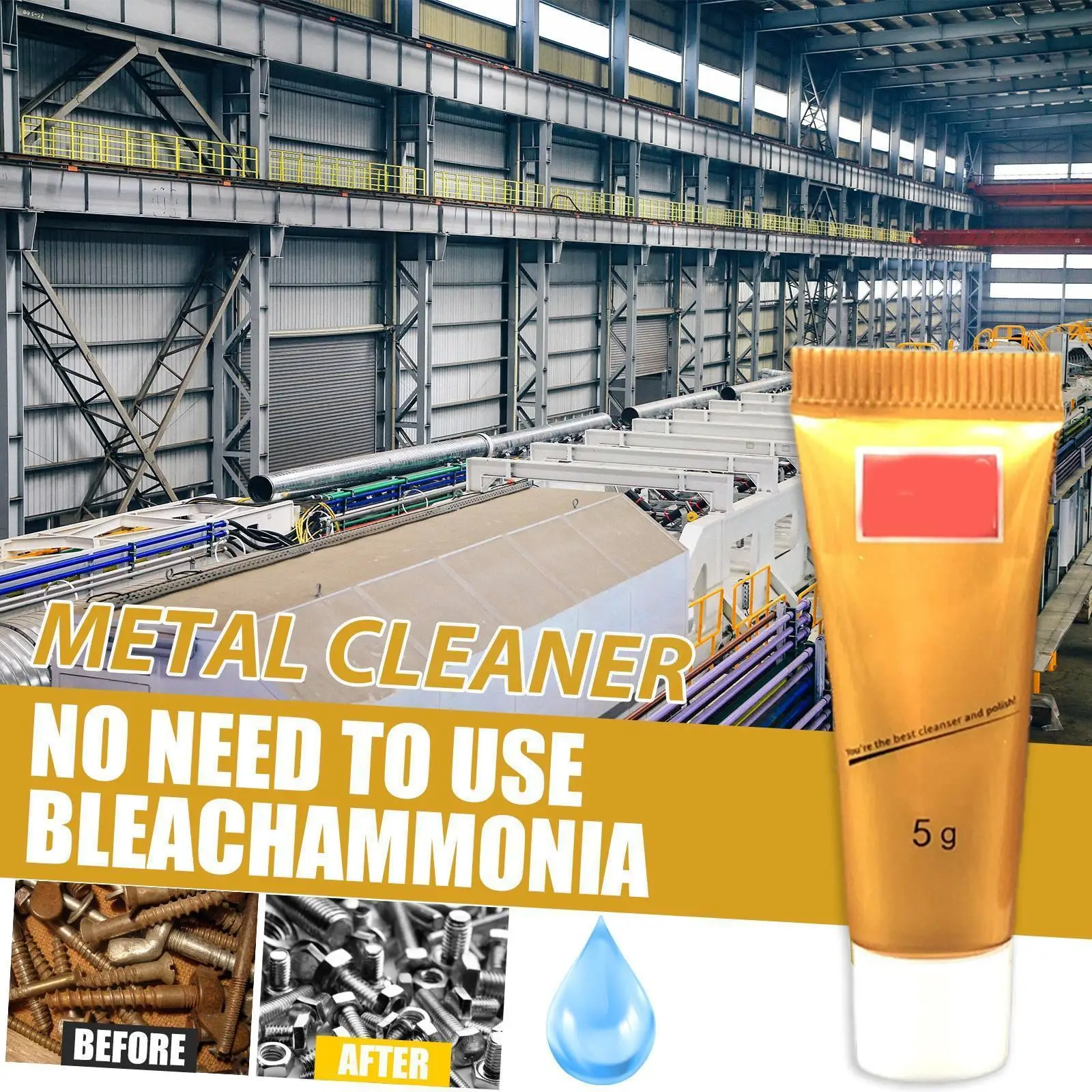 

Ultimate Metal Polishing Cream Knife Machine Polishing Polishing Steel Paste Rust Ceramic Remover Wax Watch Mirror N7n3