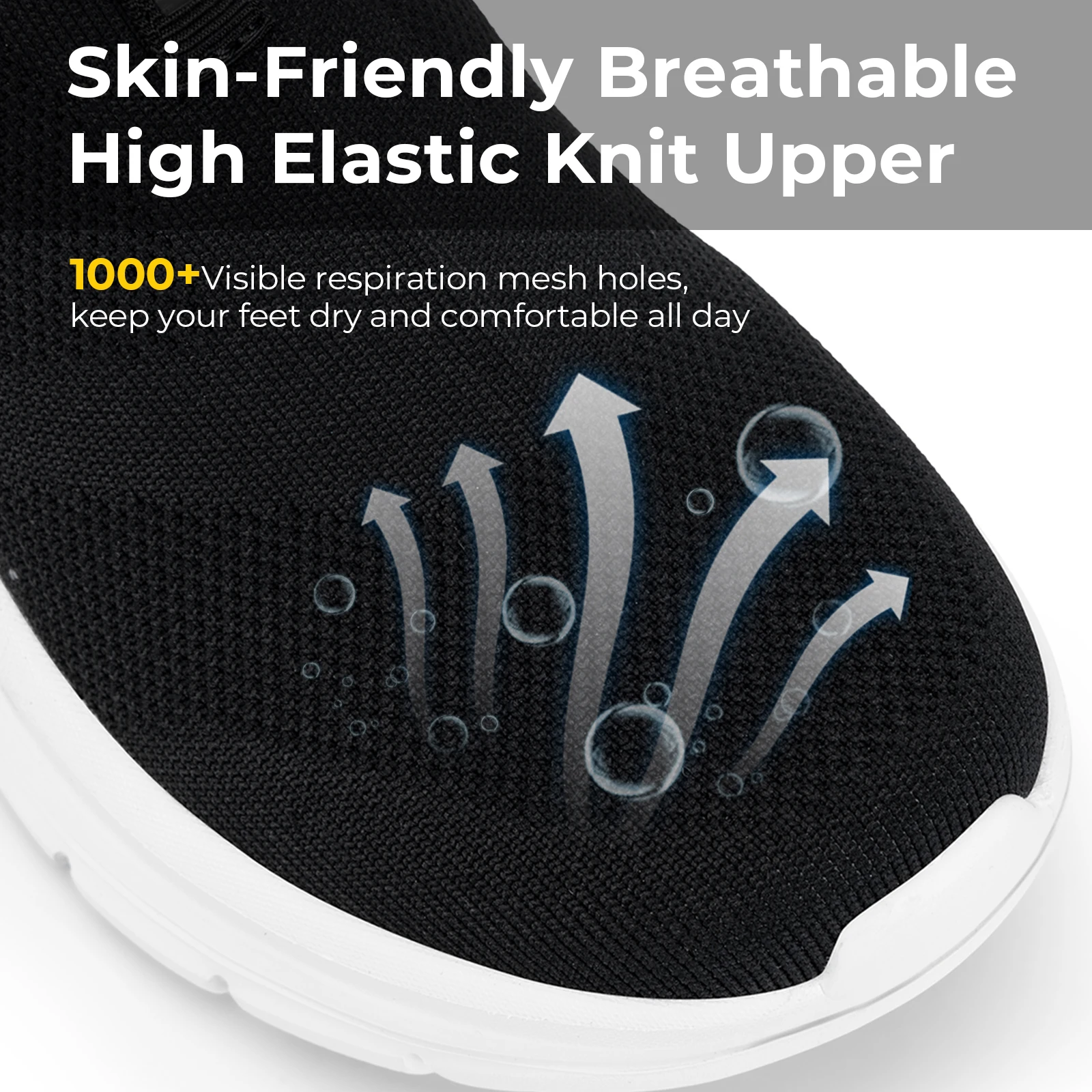 Женские кроссовки FitVille на толстой подошве прогулочные кеды легкие дышащие для