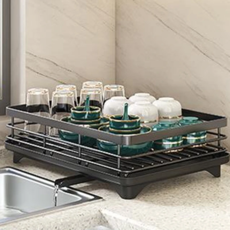 Кухонный органайзер сушилка для посуды чашек ножей вилок кастрюль крышек