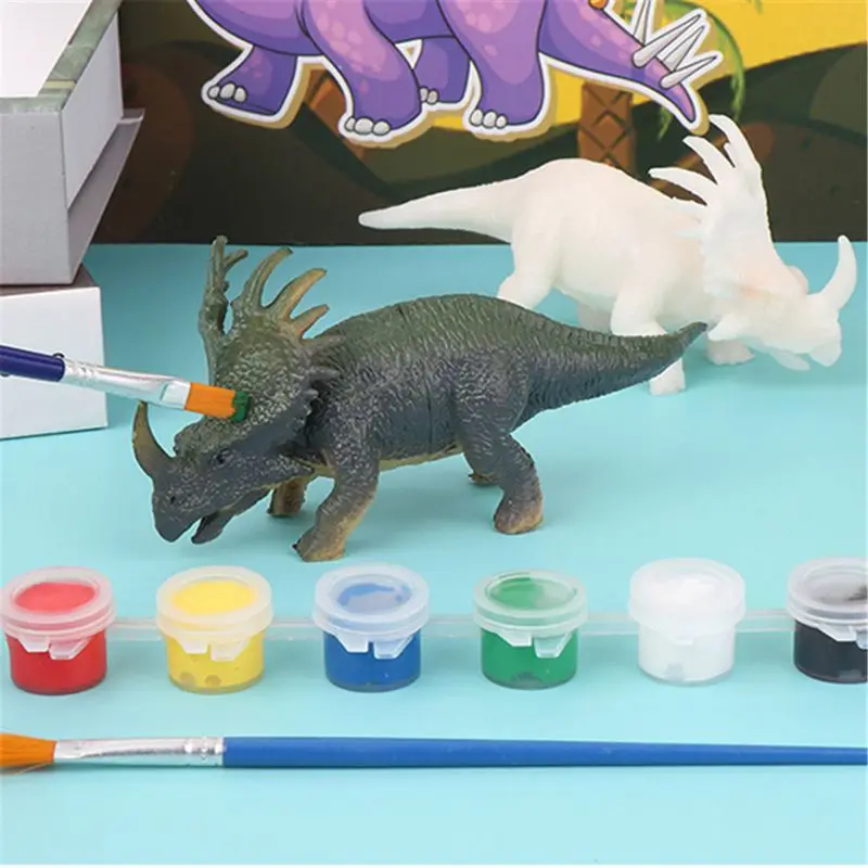 Детский набор для рисования и искусства - набор для рисования с динозаврами, ремесленные принадлежности для искусства, подарки на вечеринку, подарки для мальчиков и девочек, животные, самодельные подарки.