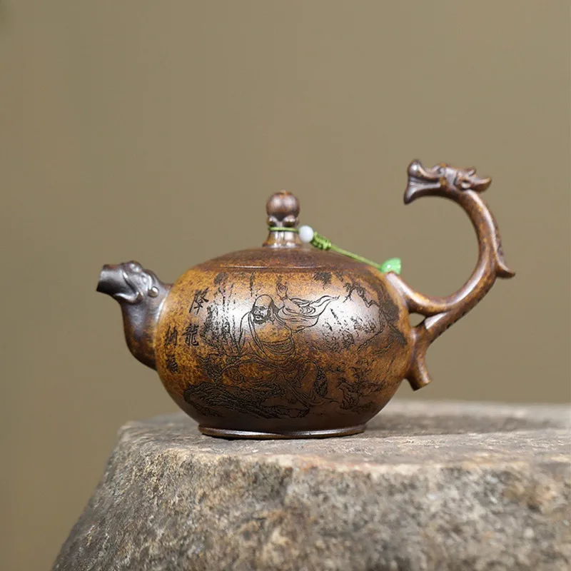 

Ручной чайник BRTRINBSY TEA из фиолетовой глины 280 мл