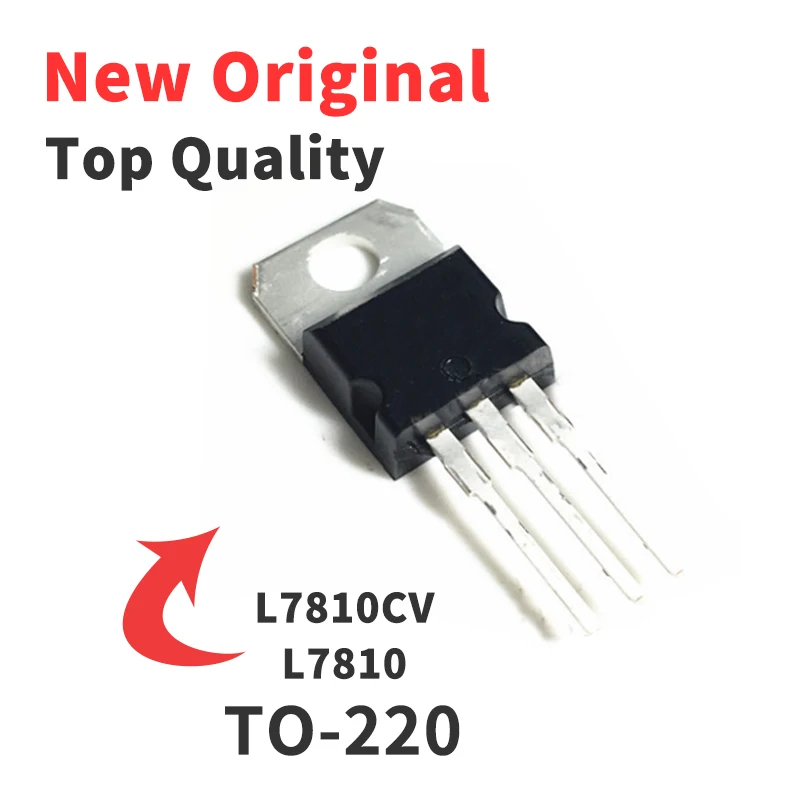

10PCS L7810CV In-line Transistor 10V L7810 Three-terminal Voltage Regulator TO-220 Chip IC Integrated Circuit Original Brand New