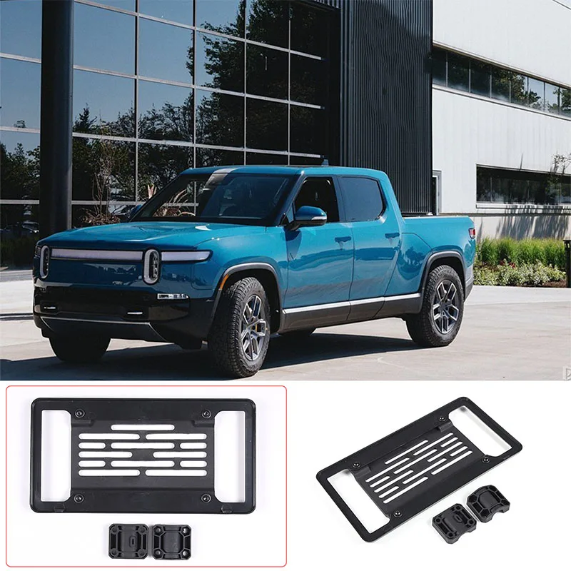 Для Rivian R1T R1S 2022-2024 Кронштейн номерного знака Передние буксирные крючки Крепление
