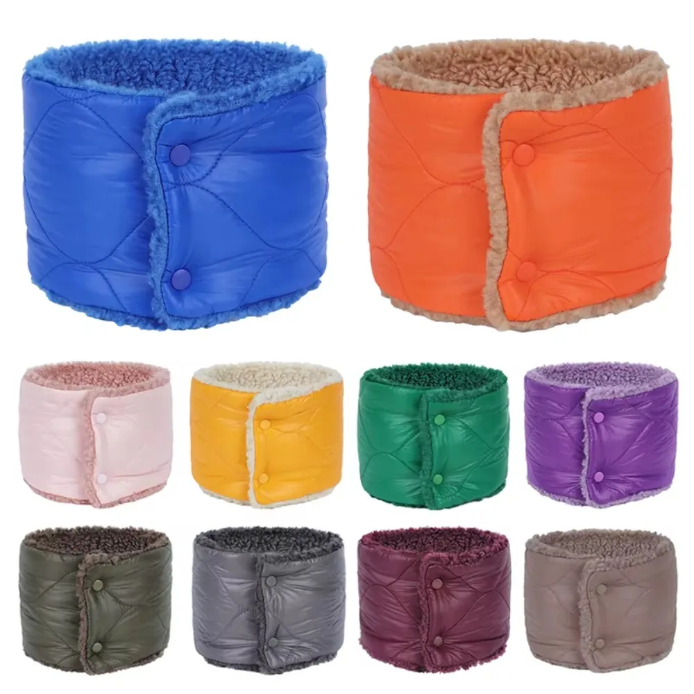 Модная застежка-застежка теплый нагрудник для шеи толстый флисовый шарф