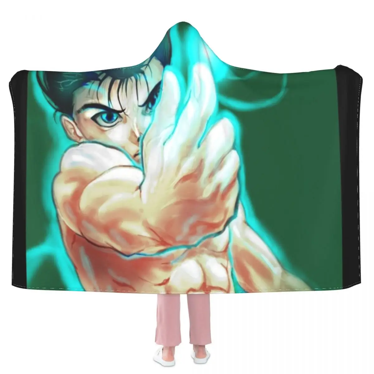 

Yusuke Urameshi одеяло Yuu Hakusho мягкое модное покрывало с капюшоном