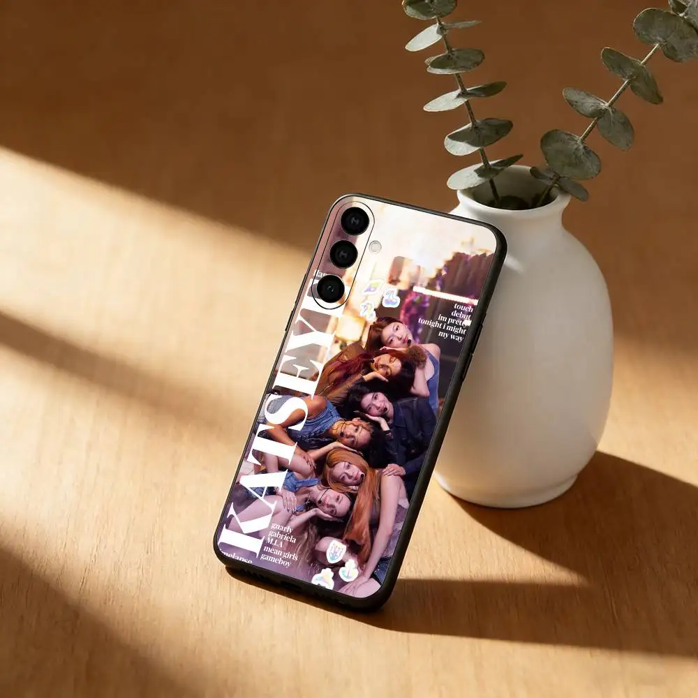 Фото Чехол для телефона K-KATSEYE с рисунком под обои для Samsung Galaxy A91,80,73,72,71,53,52,32,31,22,21s,20, мягкий черный чехол №3