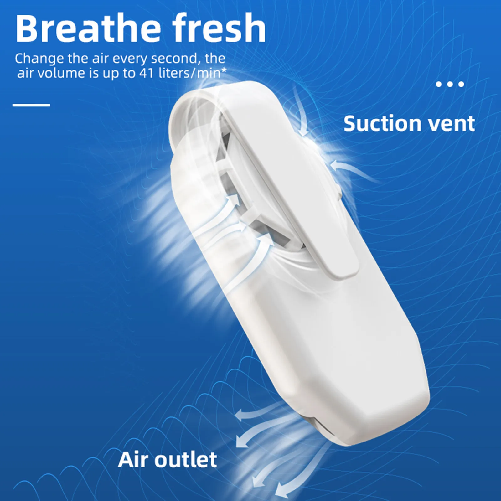 

Многоразовая переносная маска для вентилятора с клипсой, воздушный фильтр, USB Перезаряжаемый вытяжной мини-вентилятор, переносной освежитель воздуха