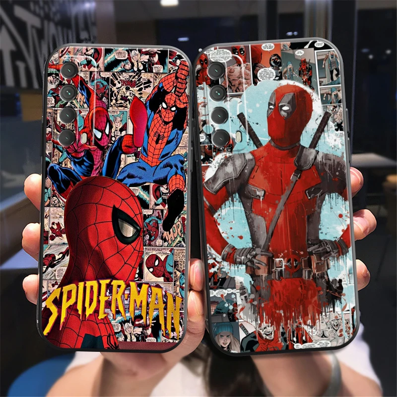 

Popular Marvel Phone Case For Huawei P Smart Z 2019 2021 P20 P20 Lite Pro P30 Lite Pro P40 P40 Lite 5G Back Silicone Cover