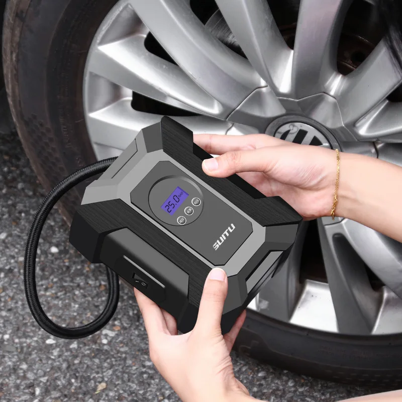 

Car Portable Air Pump Compressor Pump DC 12 Volt Digital 150 PSI Auto Air Tire Inflator for Car Motorcycle LED Light Tire Pump