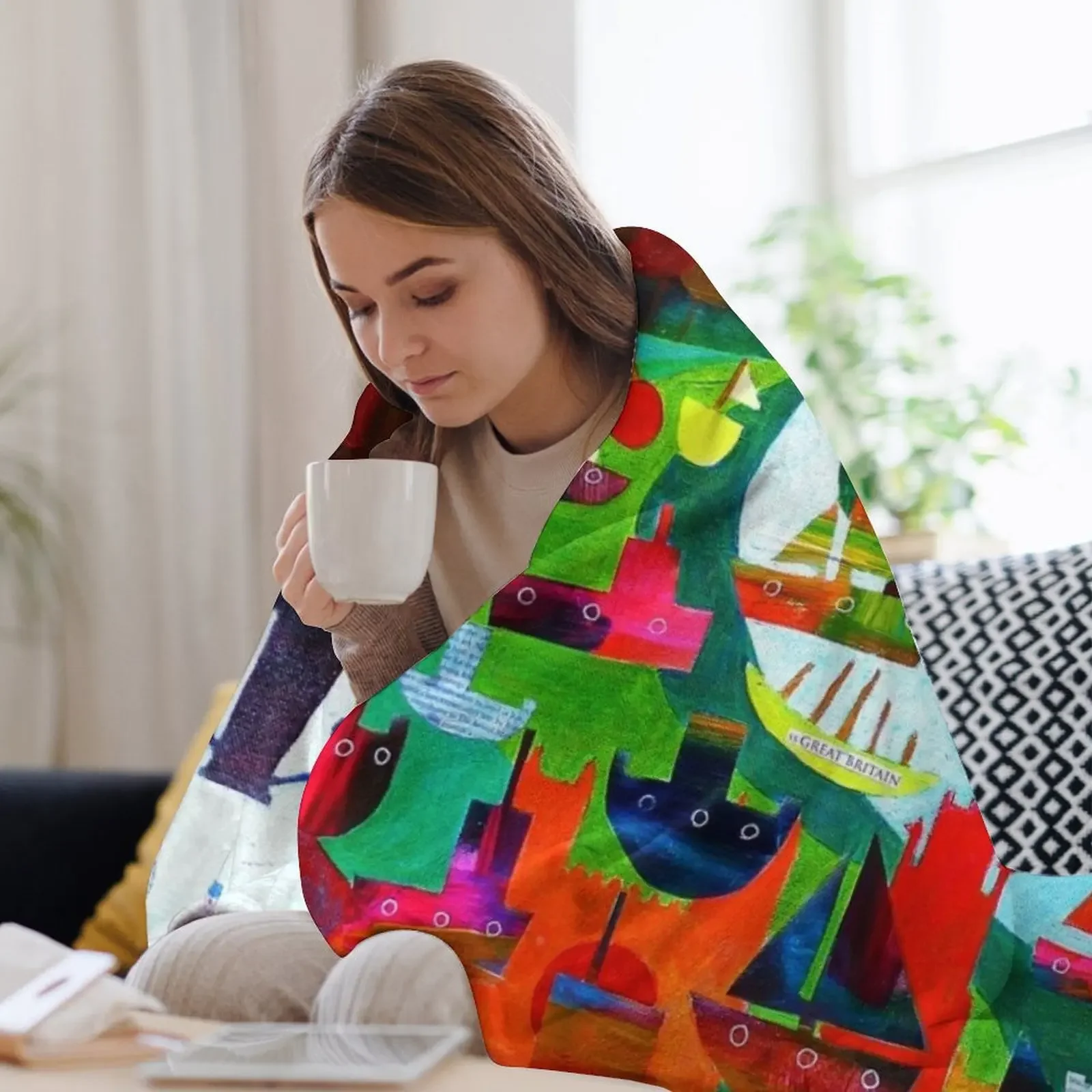 Фото Клиффтонский колледж # Плед для дивана, уютный плед для просмотра ТВ и отдыха, 2 штуки №3