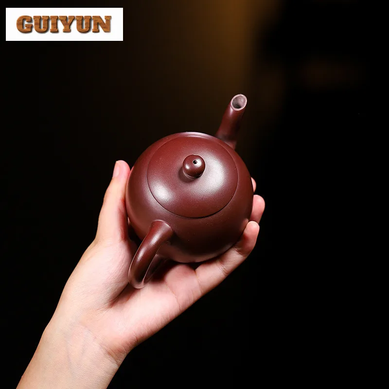 Классические чайники из исинской фиолетовой глины 210 мл красивый горшок ручной