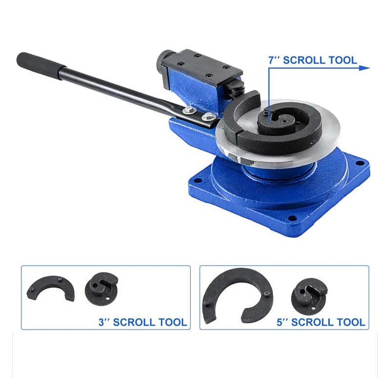 

Manual Spiral Metal Bender Multifunction Steel Iron Universal Bending Machine Scroll Tools for Metal Production