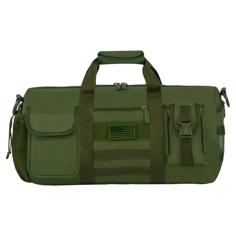 Tactical Molle Heavy Duty Round Duffel Bag - Olive