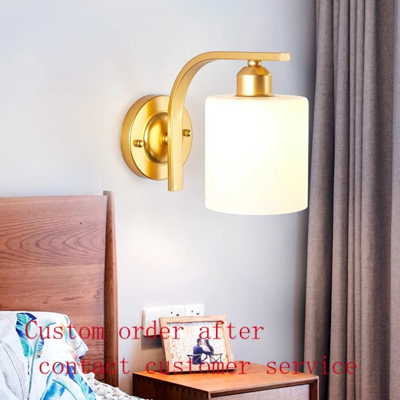 

New Nordic modern wall lamp fashion creative hotel bedside wall lamp French modern staircase wall lamp