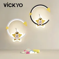 VICKYO Modern Wall Lamps LED Indoor Sconce Lamp Bedroom Children's Room Modern Home Decor Creative Astronaut Night Light