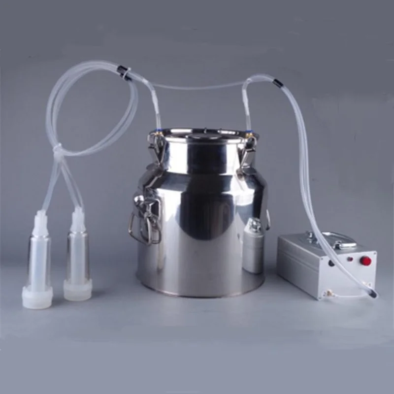 

Mini battery powered vacuum pump cow milking machine