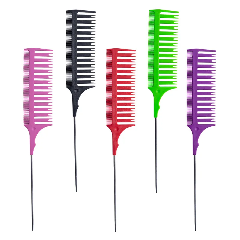 

Гребень для окрашивания волос, гребень для укладки волос, термостойкая гребень с крысиным кончиком, Антистатическая Расческа с разделением, профессиональная расческа для парикмахерской