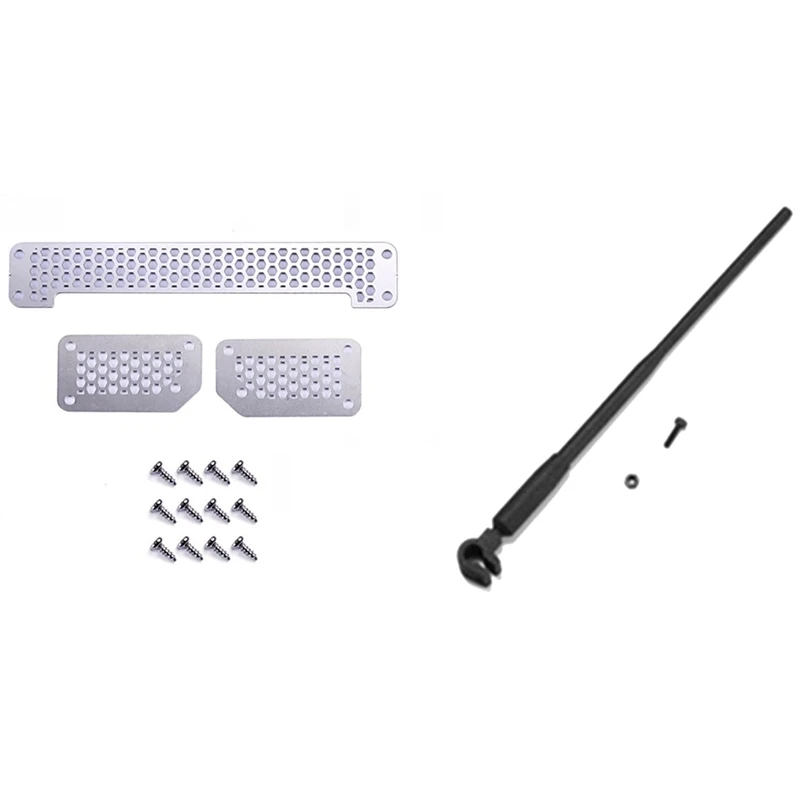 

Decorative Antenna with Metal Front Intake Grille Mesh Grille for MN86S MN86 MN86KS MN86K MN G500 1/12 RC Car