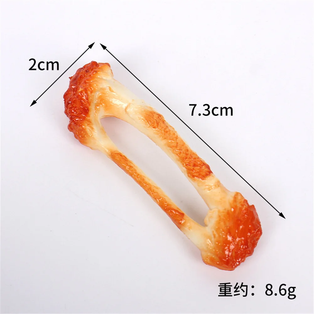 Брелок для ключей с забавными куриными крыльями из ПВХ