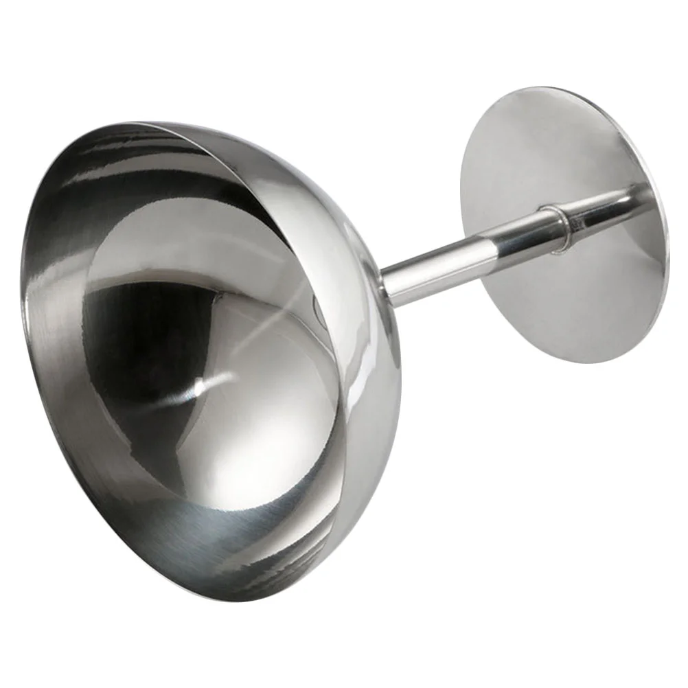 

Fruit Containers Red Glass Stainless Cups High Base Delicate Metal Bowl Steel Milk Shake Serving Creative Dessert Holder