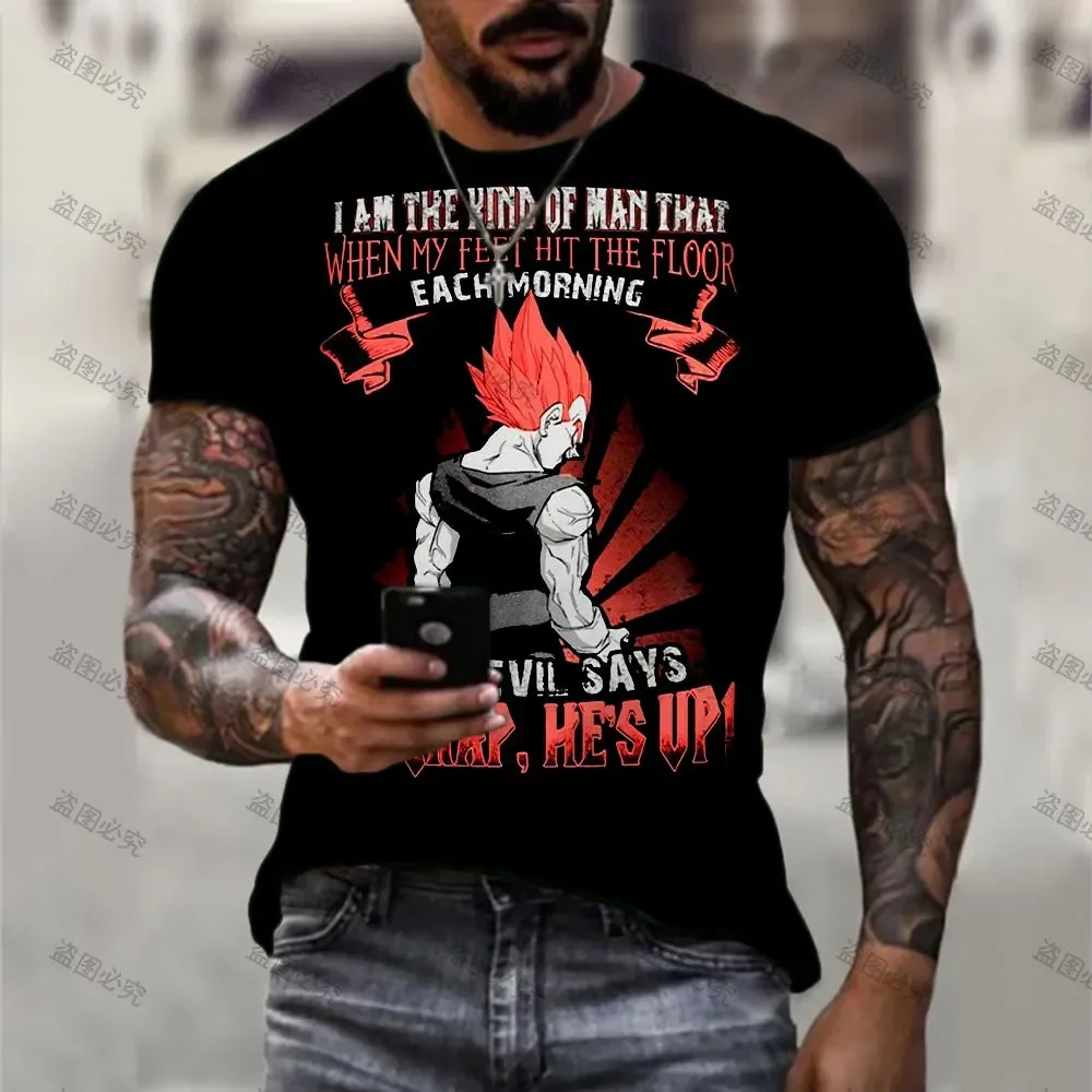 

Hip Hop Dragon Ball Z Goku New T Shirt Trend Tops Short Sleeve Men's Clothing Essentials Tee Super Saiya Gift Streetwear Shirts