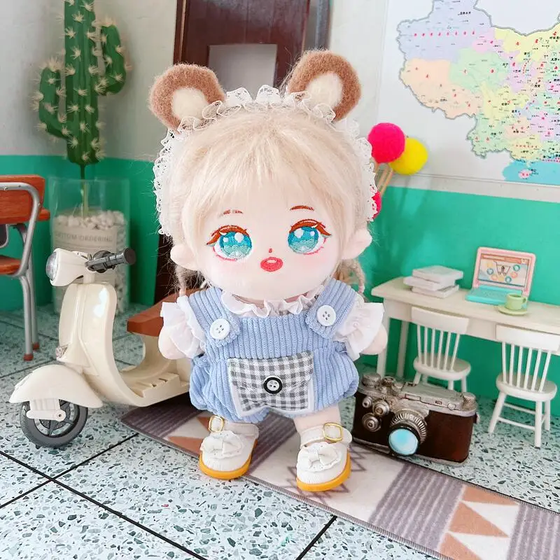 

20 см Одежда для куклы подтяжки брюки + обувь милые плюшевые аксессуары для кукол крутой материал Kpop EXO idol куклы фанаты DIY подарок