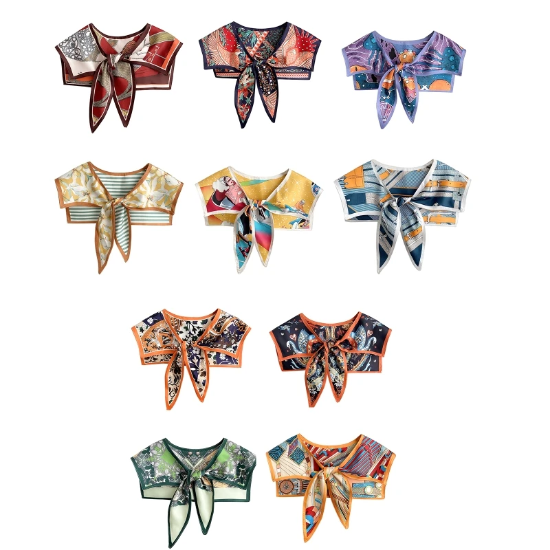 

Satin Triangle Scarf Bandana Shawl Scarf Wrap Simulation Silk Shawl Neckerchief