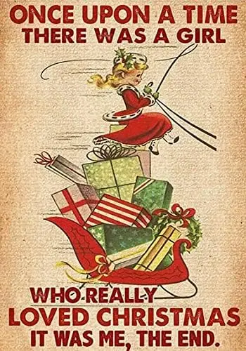 Металлическая жестяная вывеска в стиле ретро Только раз что была девочкой