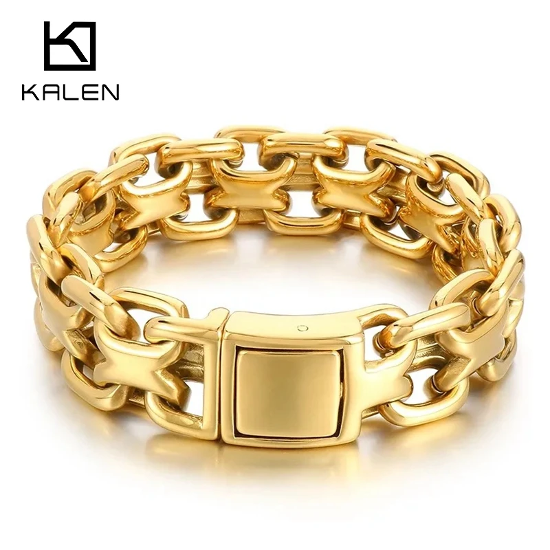 Мужские Модные Двухслойные браслеты Kalen на цепочке браслет из нержавеющей стали