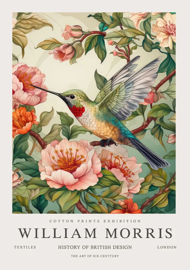 

Плакат Уильям Моррис Колибри