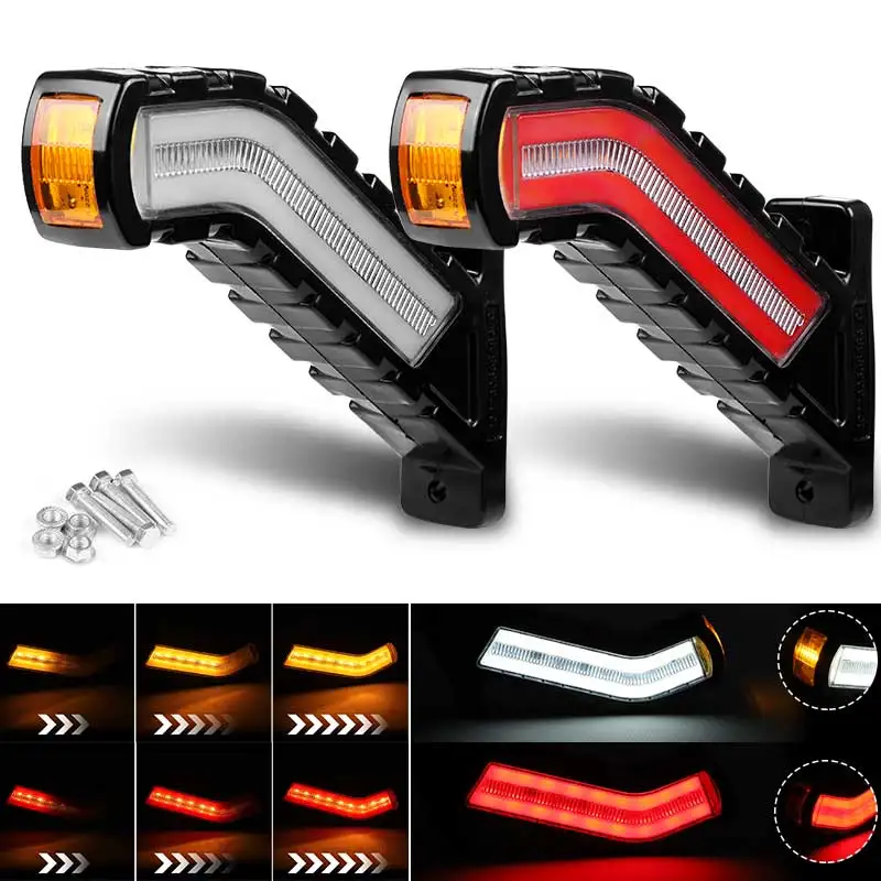 

LED Side Marker Lights Trailer Side Lamp Flowing Turn Signal Lamp For Car Truck Tractor SUV Bus Boat Lorry Pickup Van RV 12V 24V