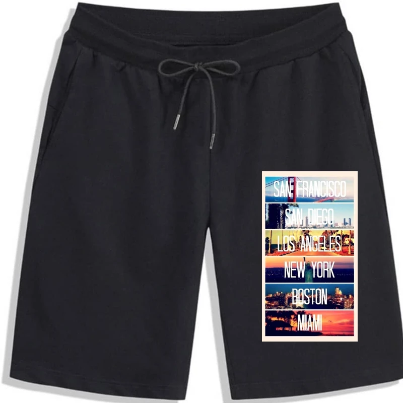 

San Francisco Diego Los Angeles New York Miami 2020 Man'S Op Neck Designer Adults Casual shorts for men Nerd shorts for men