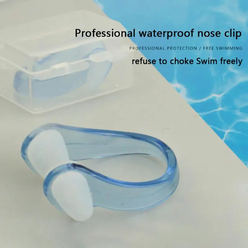 

1Pcs Swimming Nose Clip Earplug Earplugs Suit Swim Earplugs Small Size FOR Adult Children Waterproof Soft Silicone Nose Clip