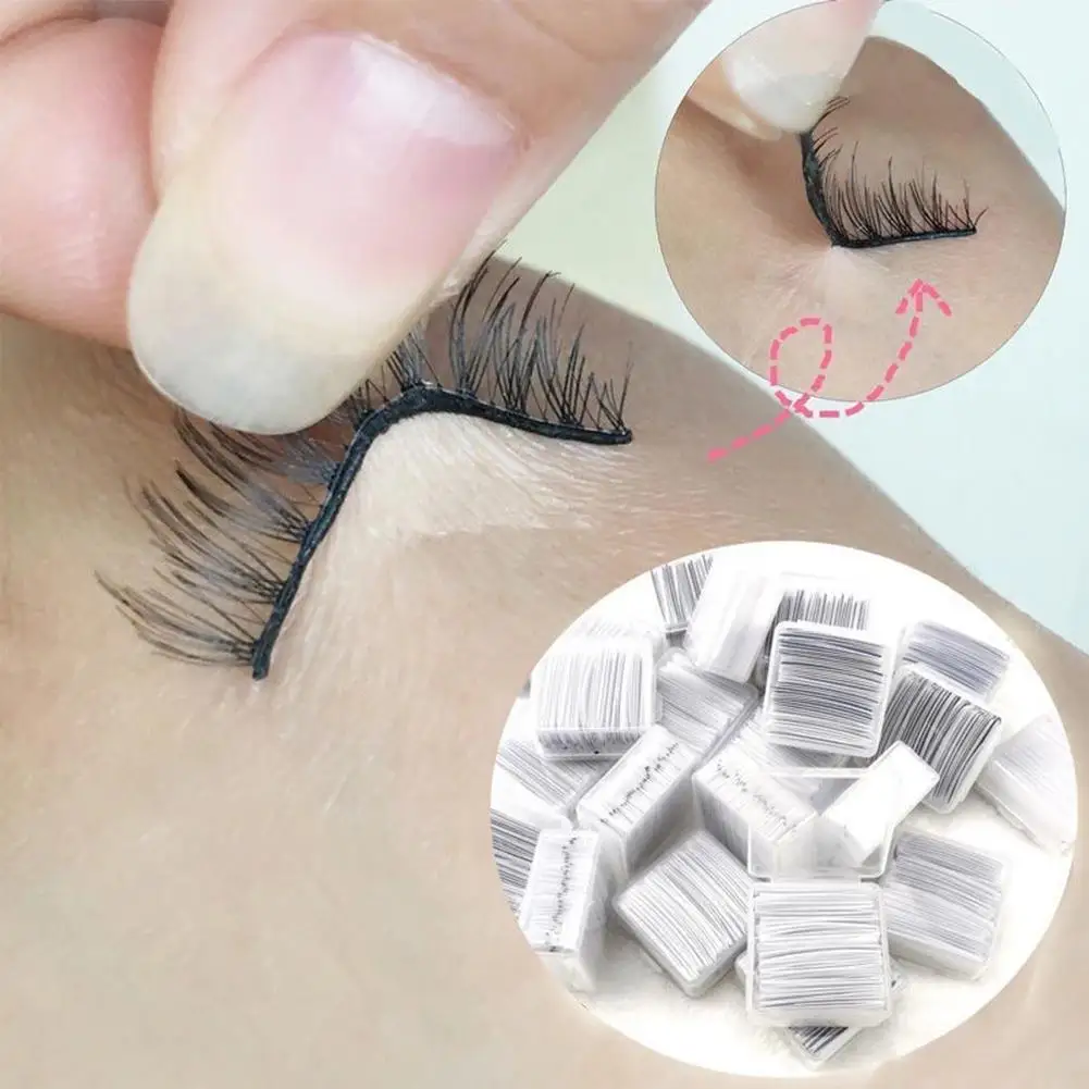 

34pcs Self-adhesive Eyelash Strips Glue Free For Mink Fake Eye Lashes Extension Easy To Wear Eyelash Set Makeup Beauty Tools