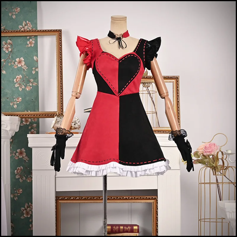 

Final Fantasy14 Feifei Cosplay Costume Sweet Rose Lover Formal Black Red Dress Activity Party High Quality Role Play Clothing