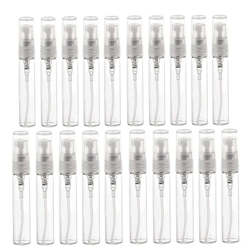 

5pcs Empty 2/3/5/7/10ml Clear Mini Spray Bottles Glass Perfume Atomizer Travel Sample Container Refillable Perfume Vials