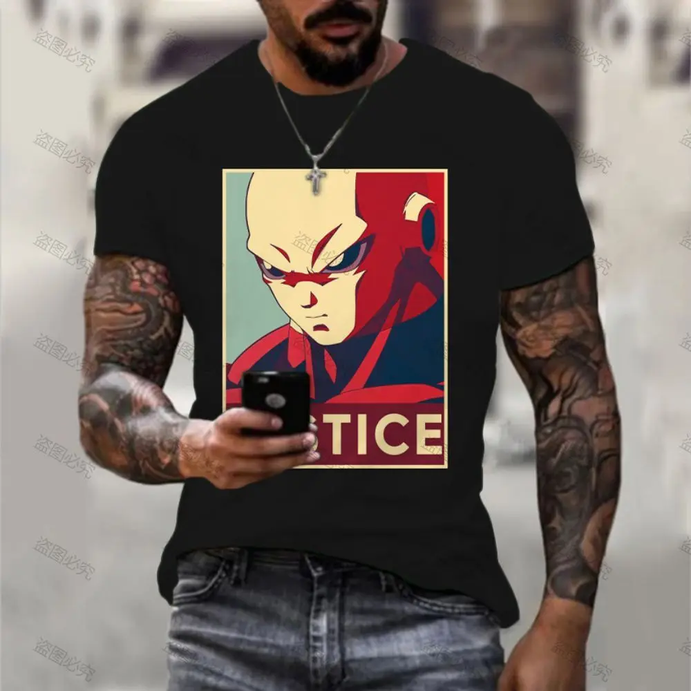 

Dragon Ball Z Men's T-shirt Vegeta Goku Summer Streetwear Cool New Vintage Oversized Trend 110-6XL GYM Anime O-collar Harajuku
