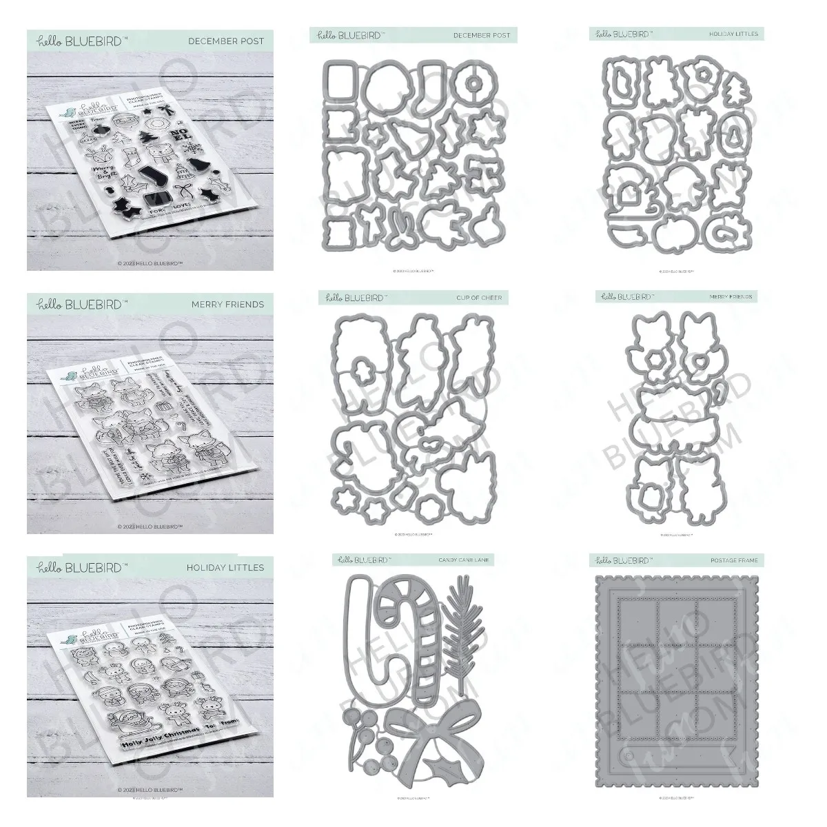 

Holiday Littles Friends Clear Stamps and Metal Cutting Dies Sets Embossing Scrapbooking Christmas Decorative Craft Punch Stencil