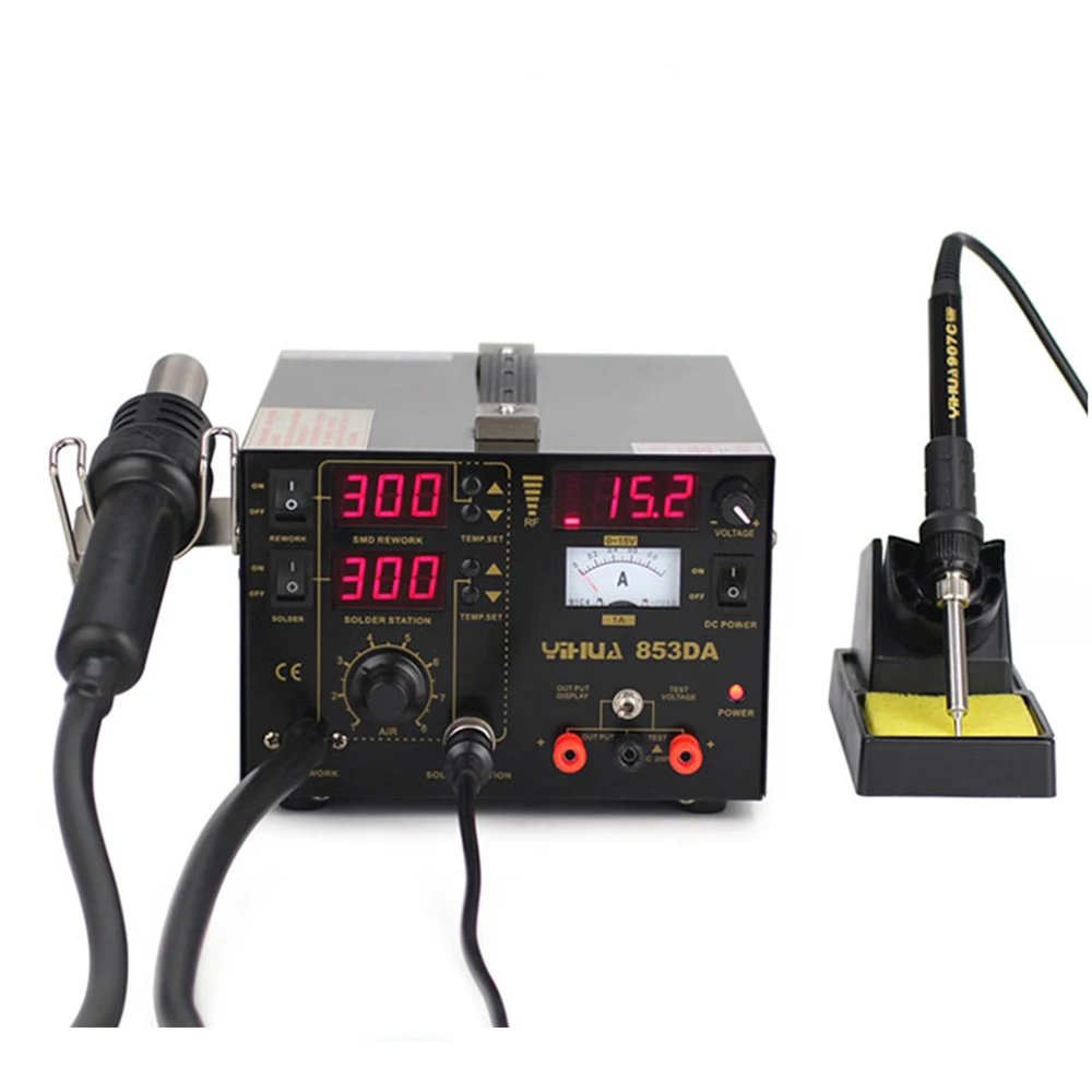 Электронные мобильные PhoneYIHUA 853DA переналадочная станция + DC Питание 3 в 1
