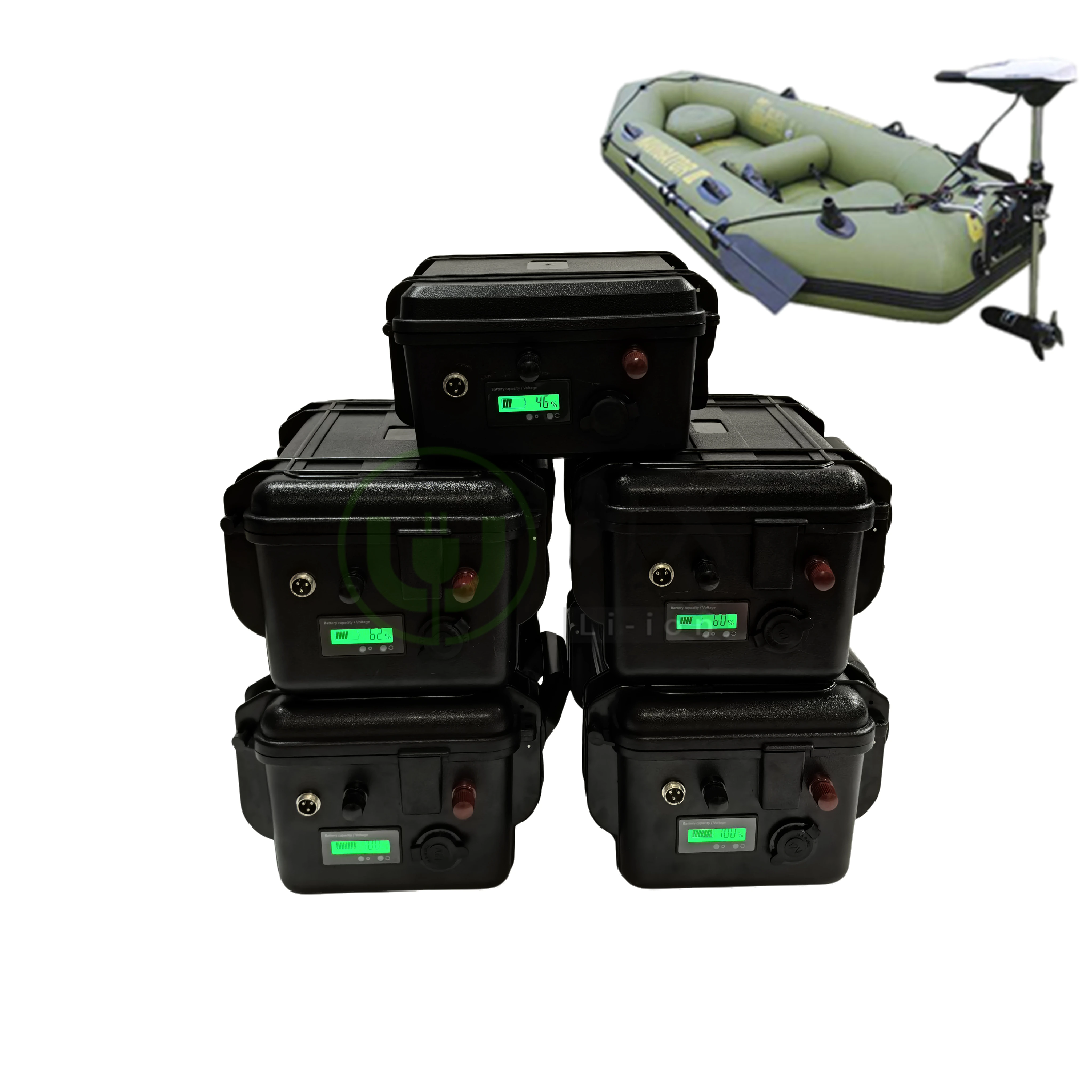 Литиевая батарея Lifepo4 24 В 50 Ач 60 80 BMS pour moteur de pêche à la traîne Si
