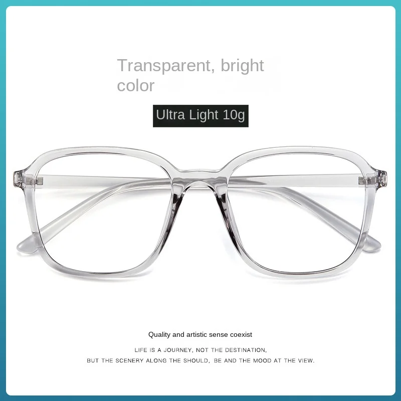 Оправа для очков TR90 женская синяя прозрачная плоская оправа с синим смогом