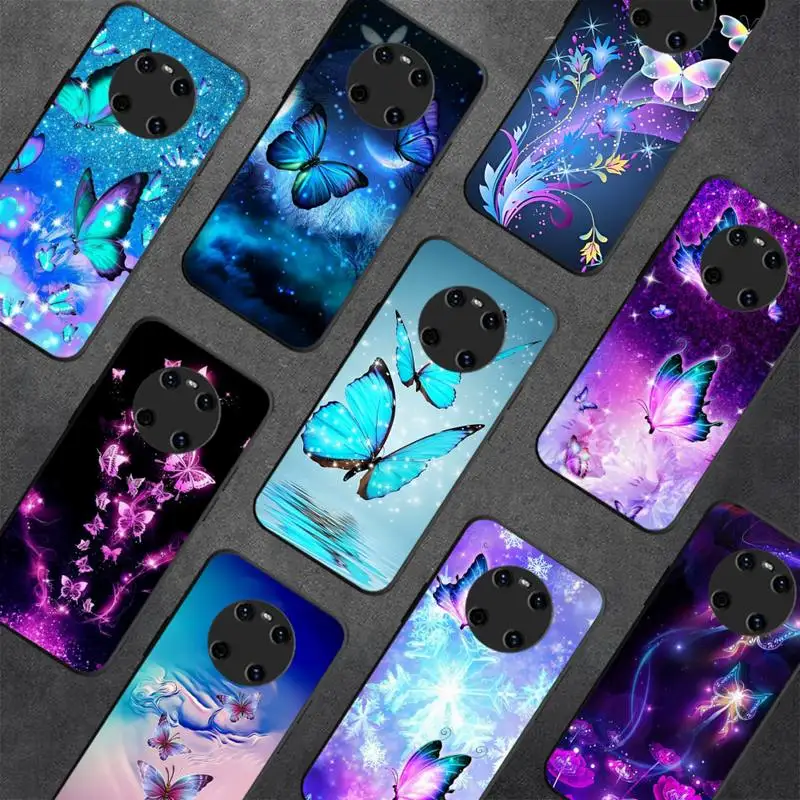 

Butterfly Phone Case for Huawei Y 6 9 7 5 8s prime 2019 2018 enjoy 7 plus