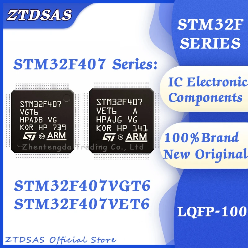 

100% Brand New Original STM32F407VGT6 STM32F407VET6 STM32F407VE STM32F407VG STM32F407 STM32F STM32 STM IC MCU LQFP-100