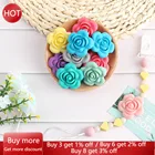 10 шт., силиконовые бусины для прорезывания зубов, в форме цветка