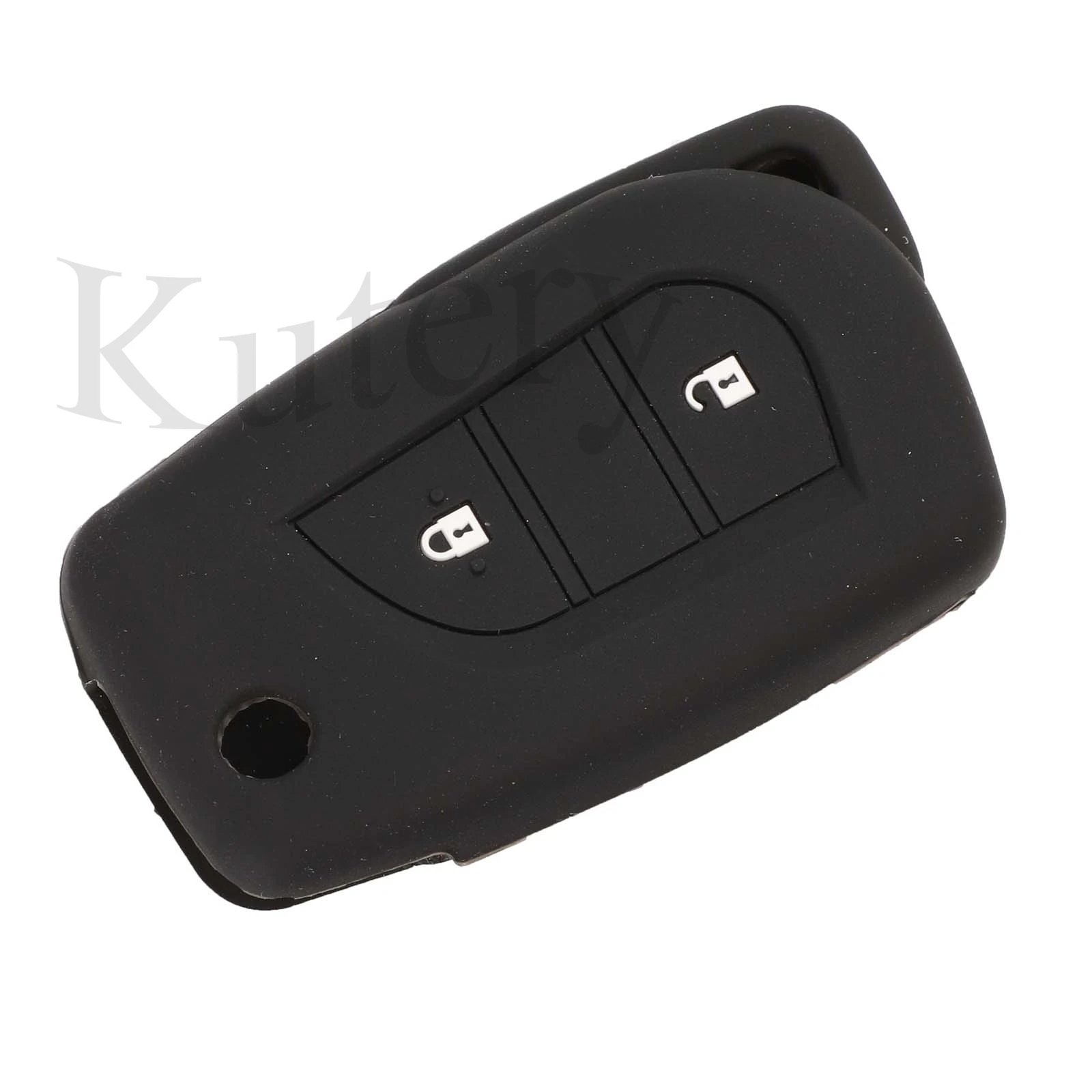 

Jingyuqin 2BTN Цветной силиконовый резиновый чехол для автомобильного ключа для Toyota aygo Yaris Highlander Camry RAV4 Защитная Замена