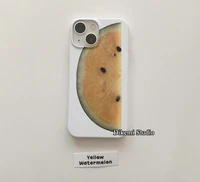 korea ins farm yellow watermelon film phone case for iphone1313pro12promax11xsmaxxr case hard cover